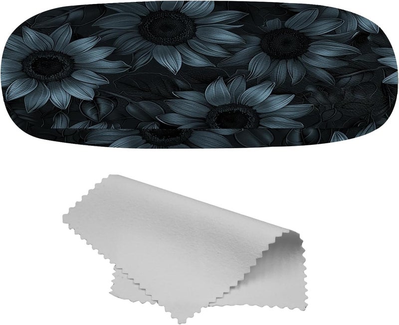 Cabreche Glasses Case Hard Shell Eyeglass Portable Glasses Eyeglasses Holder Box with Cleaning Cloth Women Girls Men Cute - Image 1